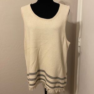 Tan and black tank style tunic